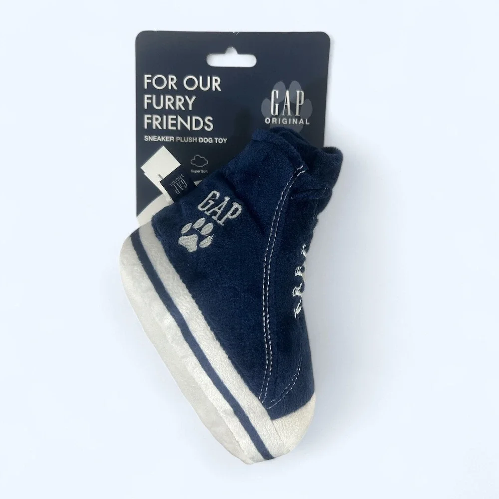 Gap Pet, Dog Toys, Plush  Sneaker  Squeaker Pet Toy Blue 8